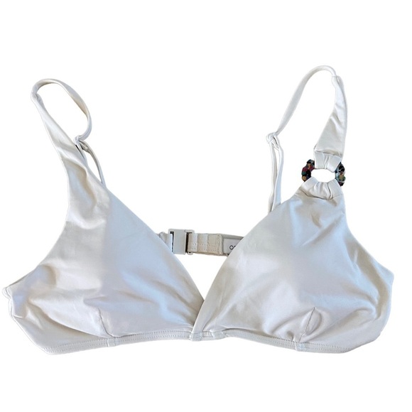 Onia white swim bikini top size M new - Picture 1 of 3